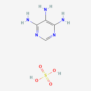 Chemical structure of Pyrimidine-4,5,6-triamine sulfate