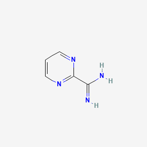 Chemical structure of 2-Pyrimidinecarboximidamide