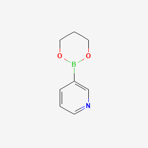 Chemical structure of 3-(1,3,2-Dioxaborinan-2-yl)pyridine