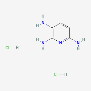 Chemical structure of Pyridine-2,3,6-triamine dihydrochloride