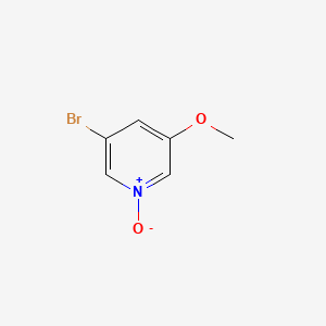 Chemical structure of 3-Bromo-5-methoxypyridine 1-oxide