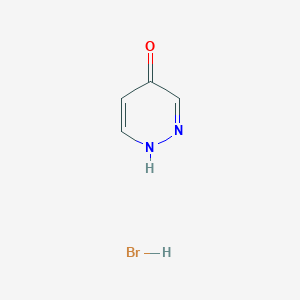Chemical structure of Pyridazin-4-ol hydrobromide