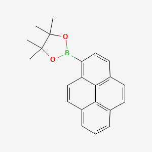 Chemical structure of Pyrenyl-1-boronic acid pinacol ester