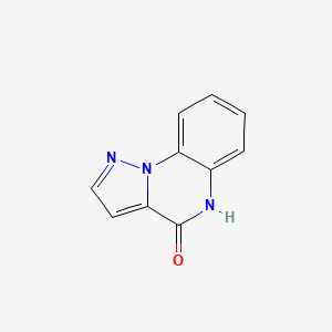 Chemical structure of Pyrazolo[1,5-a]quinoxalin-4(5H)-one