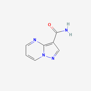Chemical structure of Pyrazolo[1,5-a]pyrimidine-3-carboxamide