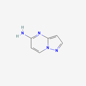 Chemical structure of Pyrazolo[1,5-a]pyrimidin-5-amine