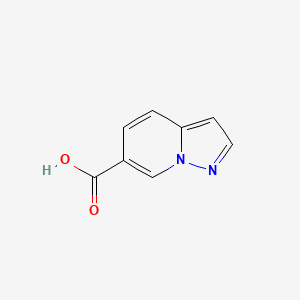 Chemical structure of Pyrazolo[1,5-a]pyridine-6-carboxylic acid