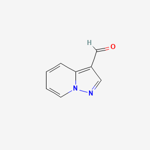 Chemical structure of Pyrazolo[1,5-a]pyridine-3-carbaldehyde