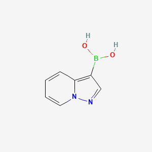 Chemical structure of Pyrazolo[1,5-a]pyridin-3-ylboronic acid