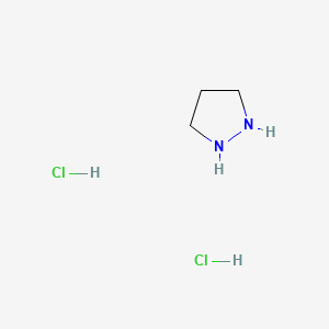 Chemical structure of Pyrazolidine dihydrochloride
