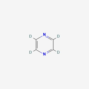 Chemical structure of Pyrazine-d4