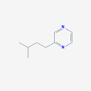 Chemical structure of 2-(3-Methylbutyl)pyrazine
