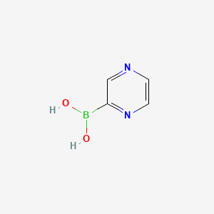 Chemical structure of Pyrazin-2-ylboronic acid