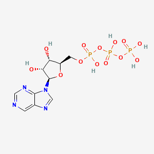 Chemical structure of Purine riboside triphosphate