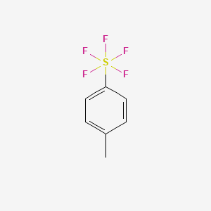 Chemical structure of p-Tolylsulfur Pentafluoride
