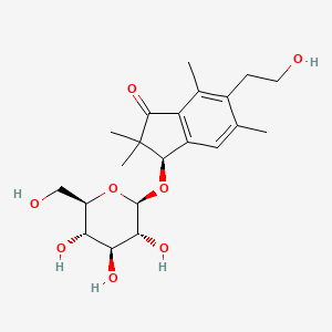 Chemical structure of Pterosin D 3-O-glucoside