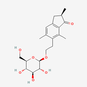 Chemical structure of Pteroside B