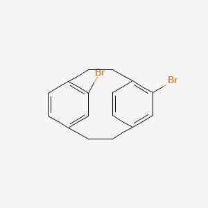 Chemical structure of Pseudo-meta-Dibromo[2.2]paracyclophane