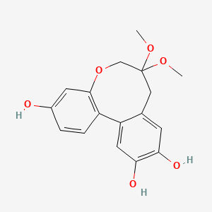 Chemical structure of Protosappanin A dimethyl acetal