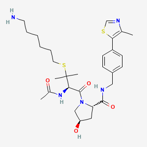 Chemical structure of VH032-thiol-C6-NH2