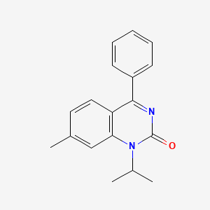 Chemical structure of proquazone