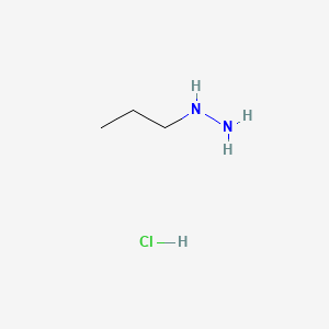 Chemical structure of Propylhydrazine hydrochloride