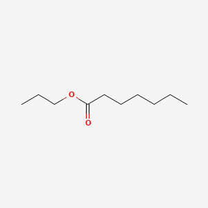 Chemical structure of Propyl heptanoate