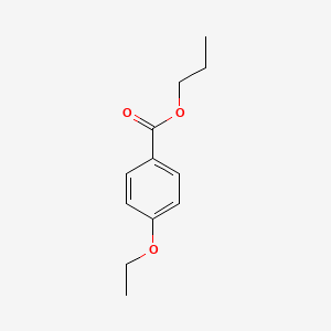 Chemical structure of propyl 4-ethoxybenzoate
