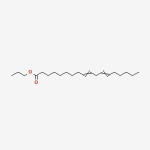 Chemical structure of Propyl octadeca-9,12-dienoate
