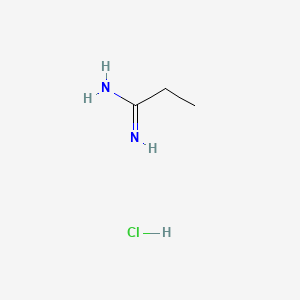 Chemical structure of Propionimidamide hydrochloride