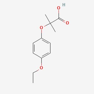 Chemical structure of 2-(4-Ethoxyphenoxy)-2-methylpropanoic acid
