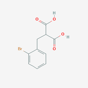 Chemical structure of Propanedioic acid, 2-[(2-bromophenyl)methyl]-