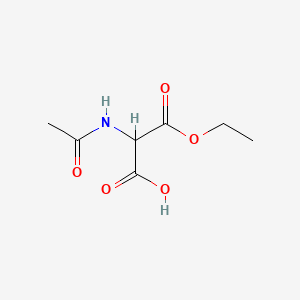 Chemical structure of 2-Acetamido-3-ethoxy-3-oxopropanoic acid