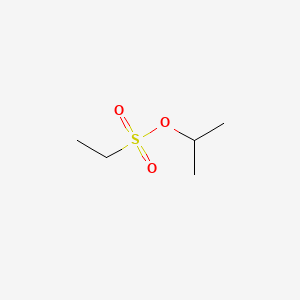 Chemical structure of propan-2-yl ethanesulfonate