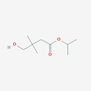 Chemical structure of Propan-2-yl 4-hydroxy-3,3-dimethylbutanoate