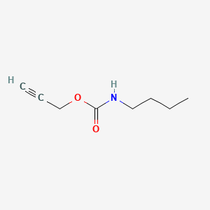Chemical structure of 2-Propynyl butylcarbamate
