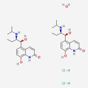 Chemical structure of Procaterol Hydrochloride Hemihydrate