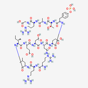 Chemical structure of pp60 (v-SRC) Autophosphorylation Site, Phosphorylated