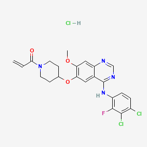 Chemical structure of Poziotinib hydrochloride
