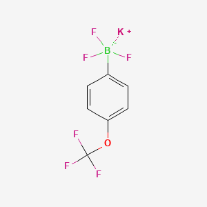 Chemical structure of Potassium4-(trifluoromethoxy)phenyltrifluoroborate