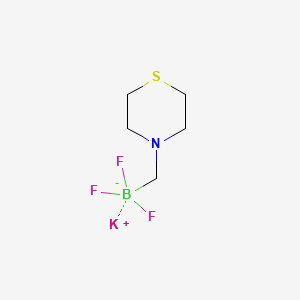 Chemical structure of Potassium trifluoro(thiomorpholinomethyl)borate
