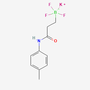 Chemical structure of Potassium trifluoro(3-oxo-3-(p-tolylamino)propyl)borate