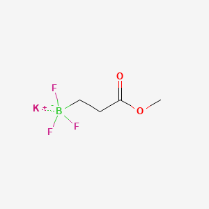 Chemical structure of Potassium trifluoro(3-methoxy-3-oxopropyl)borate