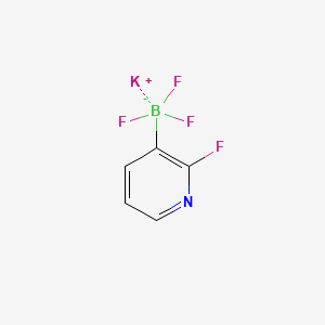 Chemical structure of Potassium Trifluoro(2-fluoropyridin-3-yl)borate