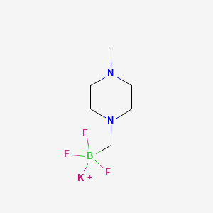 Chemical structure of Potassium 1-methyl-4-trifluoroboratomethylpiperazine