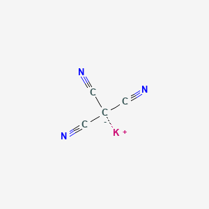 Chemical structure of Potassium Tricyanomethanide