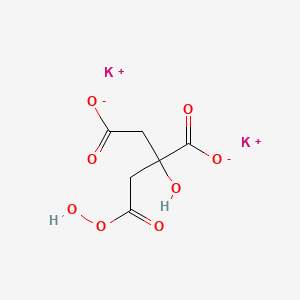 Chemical structure of Potassium hydroxycitrate tribasic monohydrate