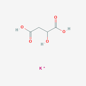 Chemical structure of potassium hydrogen malate