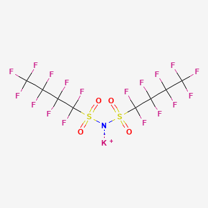 Chemical structure of Potassium bis(nonafluorobutanesulfonyl)imide