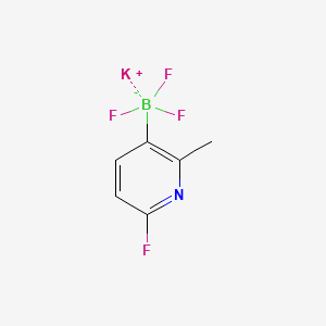 Chemical structure of Potassium 6-fluoro-2-methylpyridine-3-trifluoroborate
